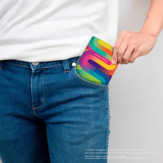 Rich Ribbons | 2026-2027 3.5 x 6.5 Inch Two Year Monthly Pocket Planner Calendar | Foil Stamped Cover {5}