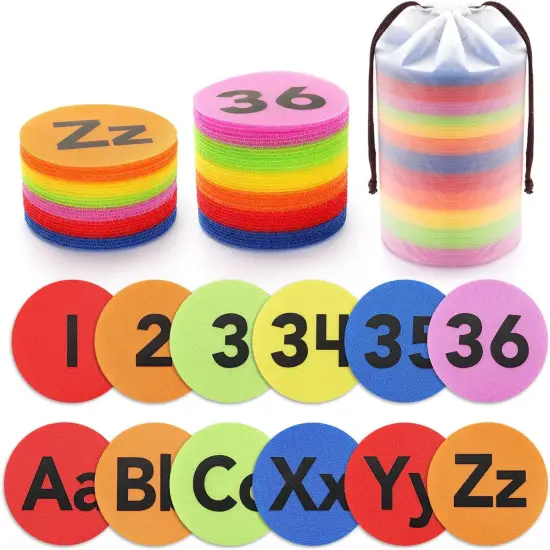 62 PCS 4"- 36 PCS Multicolor Numbers (1-36) {1}