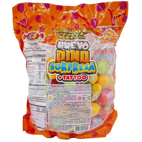 Las Delicias Huevo Dino W/Tatt 50Ct {2}