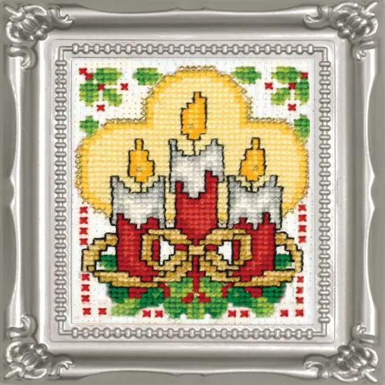 Design Works Counted Cross Stitch Kit 2"X3"-Candles {1}
