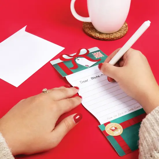 Big Dot of Happiness Letters to Santa Kit, Christmas Wish List, Kids Santa Claus Letter, Letter from Santa, 2 Envelopes,1 Letter to Santa, 1 Letter from Santa {5}