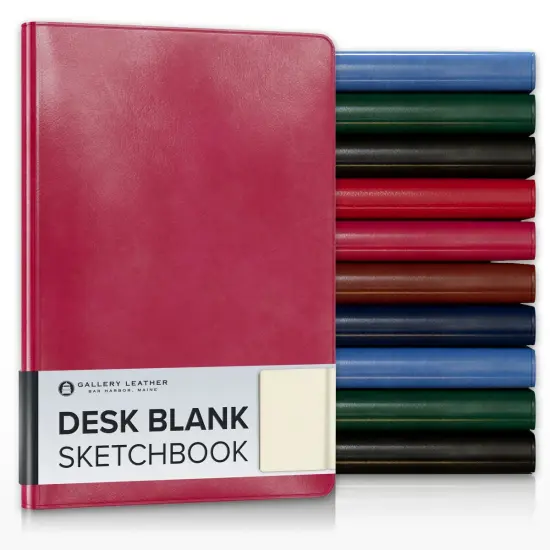 Gallery Leather Blank/Sketch Journal - 192 Pages, Softcover, For Drawing, Sketching, Writing, Work & Travel - 8 x 5.5 Acadia Wild Rose {1}