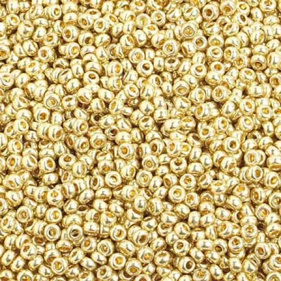 John Bead 10/0 Metallic Solgel Czech Glass Seed Beads, 500g Light Gold {1}