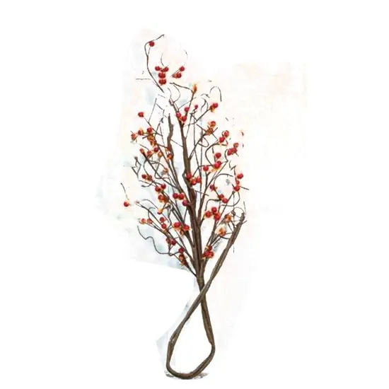 Country Bittersweet Branch Burnt Orange Yellow Accents 36 Inch {1}