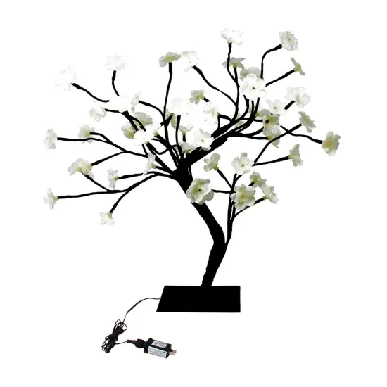 Perfect Holiday 20" Table Top Cherry Blossom White - Warm White {2}