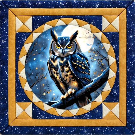 Quilt MagicNight Watch No-Sew Quilt Kit Multi {1}