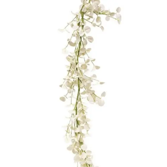 Foamy Silver Dollar Garland Cream 5ft {1}