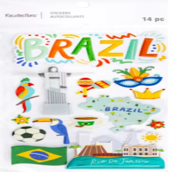 Recollections Brazil Dimensional Stickers {1}