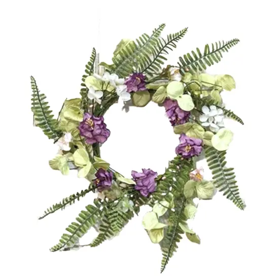 Lakeside Mix Wildflower Wreath 12" &ndash; Spring Floral Accent {1}