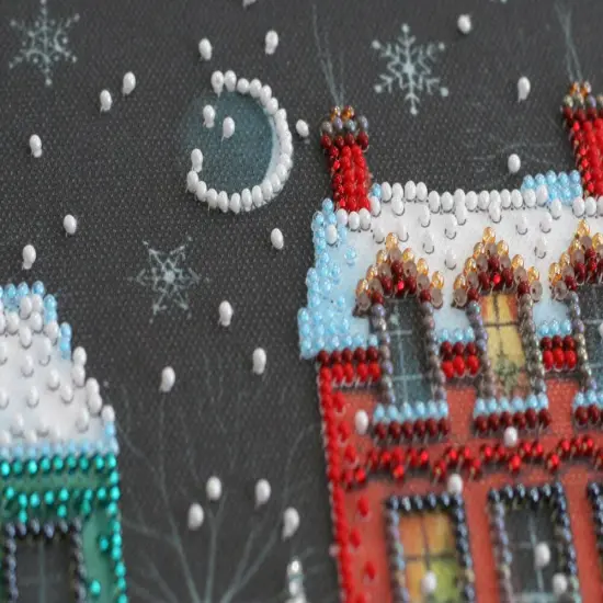 Bead embroidery kit - Holiday town {4}