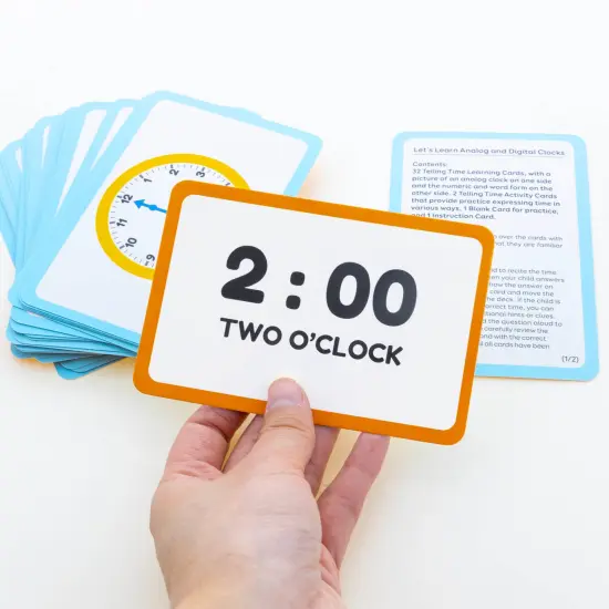 BAZIC Flash Cards Time (36/Pack) {5}