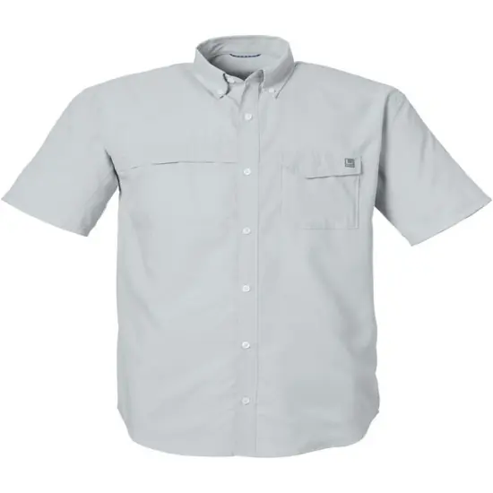 HUK&reg; Men's Tide Point Short Sleeve Shirt Harbor mist {1}
