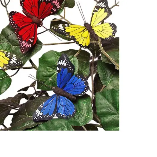 Delightful Tiny Butterflies Assorted Colors 3-1/4" 12 Each Package {5}