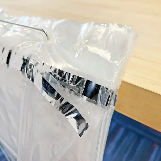 Plymor Ready to Ship 1.5 Mil Wicketed Poly Bags with Permanent Adhesive Strip and Suffocation Warning, 22" x 24" {3}