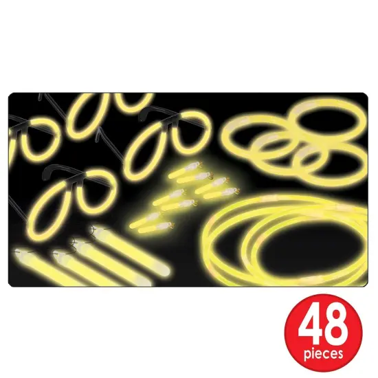 Beistle Gold Glow New Year's Eve Party Kit for 50 People {4}