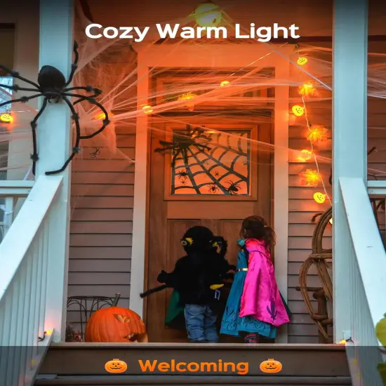 Halloween String Lights Pumpkin & Maple Leaf Lights {3}