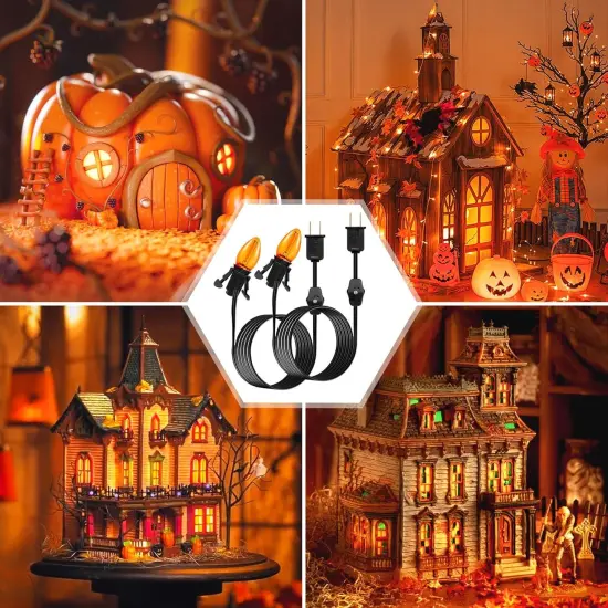 6ft Cord with On/Off Switch for Halloween Pumpkin {3}