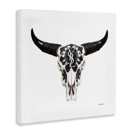 Stupell Industries Chic Brand Cattle Skull Canvas Wall Art Design by Amanda Greenwood {3}