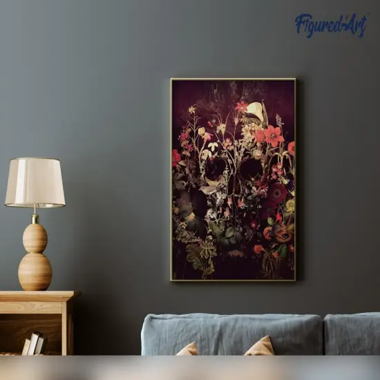 Figured'Art Paint by Numbers for Adults with Frame Vase of Peonies 16"x20" - Craft Art Painting DIY Kit Canvas Already Stretched on a Wooden Frame {4}