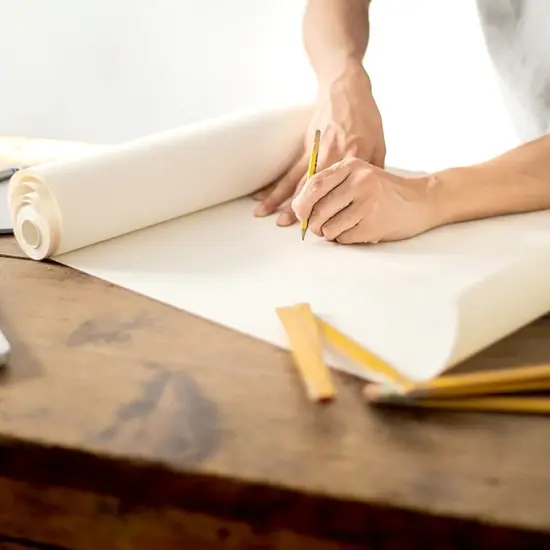 School Smart Butcher Kraft Paper Roll, Uncoated, 40 lbs, 18 Inches x 1000 Feet, White {3}