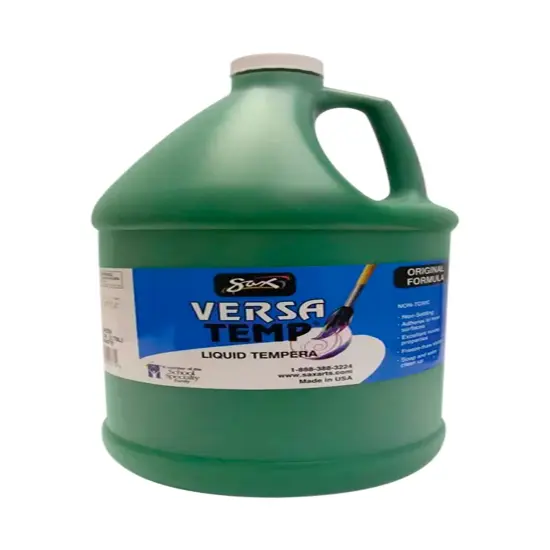 Sax Versatemp Heavy-Bodied Tempera Paint, 1 Gallon, Green {1}