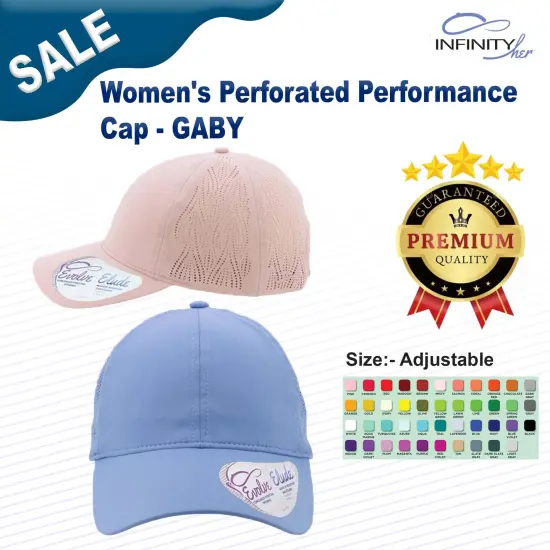 Infinity Her&reg; Women's Perforated Performance Cap Light Grey/S Leopard {3}