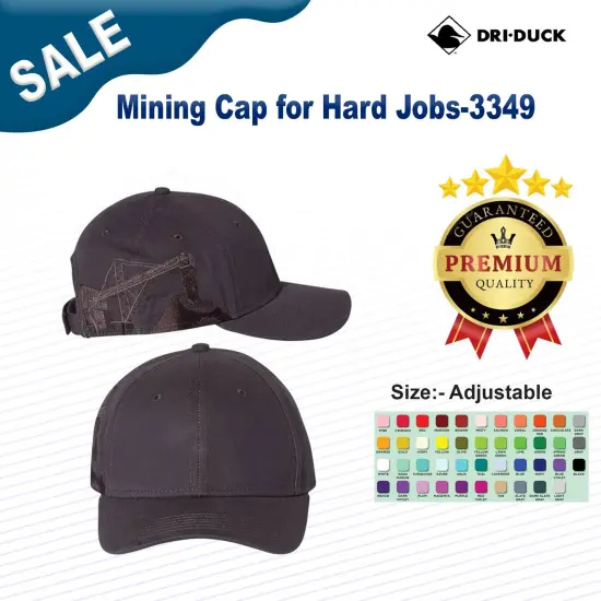 DRI DUCK&reg; Mining Cap for Hard Jobs Charcoal Mining {3}
