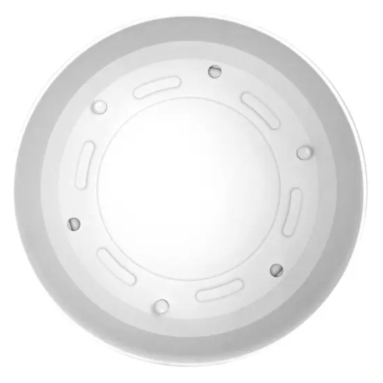 Bloem Mathers Round Planter With Saucer Tray: 6" - White - Modern Design, Durable Plastic Pot, Removable Saucer, For Indoor & Outdoor Use, Gardening, .67 Gallon Capacity {4}