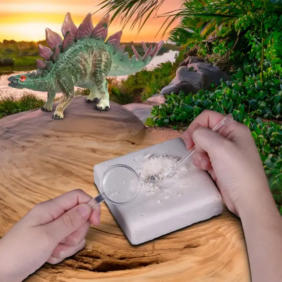 WowWorld: Dino Dig - Stegosaurus - All-In-One Dinosaur Skeleton Excavation Kit, Tools & Construction Figurine, Educational Science Toy, Kids Ages 6+ {5}