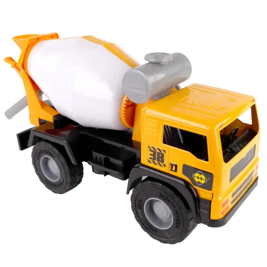 Mighty Wheels: 16" Mighty Cement Mixer Truck - Sounds Construction Toy Vehicle, Realistic Side Crank Spinning Drum, Indoor-Outdoor Play, Kids Ages 3+ {6}