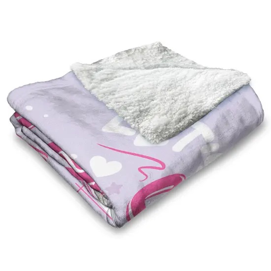 Hasbro Littlest Pet Shop Silk Touch Sherpa Throw Blanket Let's collect {4}