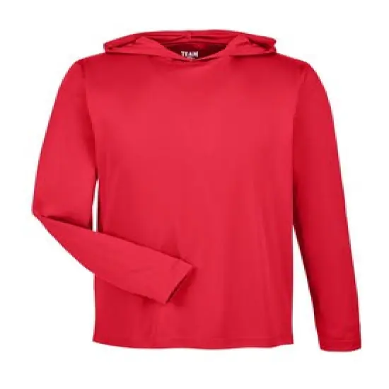 Team&reg; Men's Zone Performance Hooded T-Shirt SPORT RED {1}