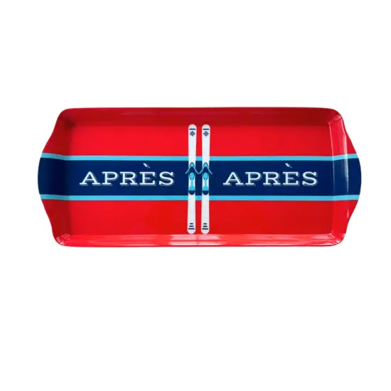 Apr&eacute;s Ski Melamine Serving Tray for Appetizers & Desserts {1}