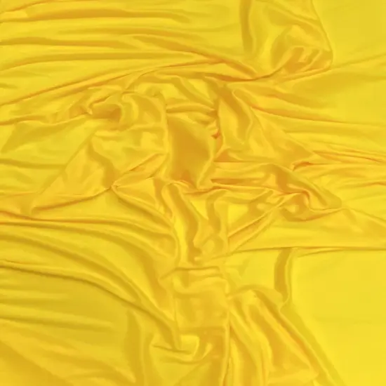 1 Yard Matte Yellow Stretch Lining Fabric 60&Prime; Wide for Dresses and DIY Crafts {1}