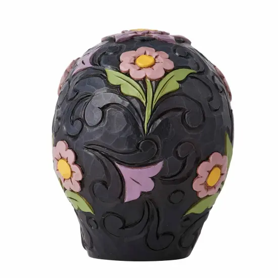 Jim Shore 3.5 Inch Black Blossom Halloween Figurine , Lightweight Halloween Decor Halloween Skull Flowers Cross {2}