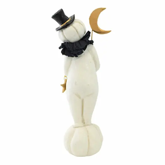 Dee Harvey 11.5 Inch Moonbeam Christmas Figurine , Lightweight Christmas Decor Christmas Snowman Moon Off-white {2}