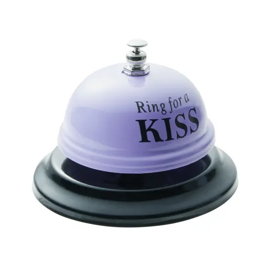 Juvale Novelty Ring for A Kiss, Service Bell for Valentine's Day Gift for Him & Her, Spouse, Couples, Boyfriend & Girlfriend, 2.5 Inches, Purple {3}