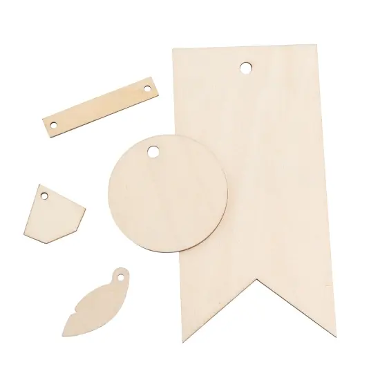 We R Singe Quill Veneer Ephemera 18/Pkg-Assorted Shapes {5}