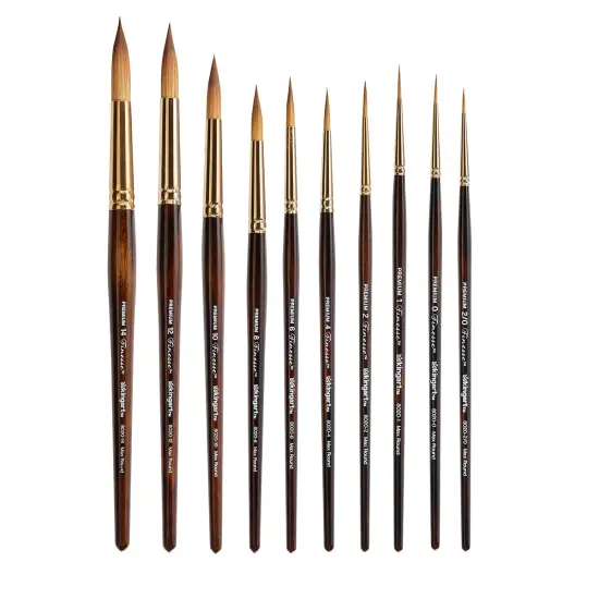 KINGART Finesse&trade; Gift Box Brush Set, 10 pc {4}