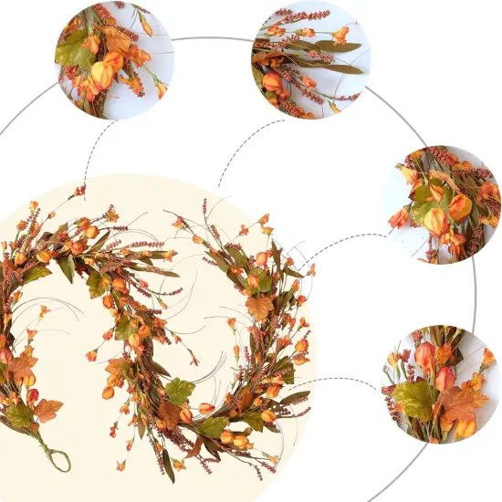 Maple Floral Fall Leaves Garland {2}