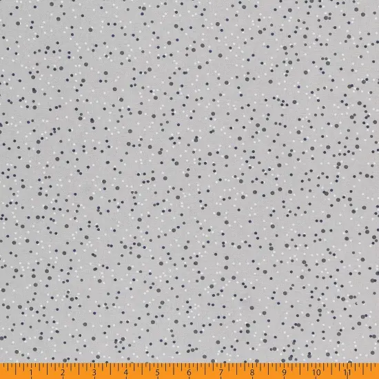 Mook Fabrics Dotted Cotton Fabric [108 in. Wide] - By The Yard Ultimate Gray {3}