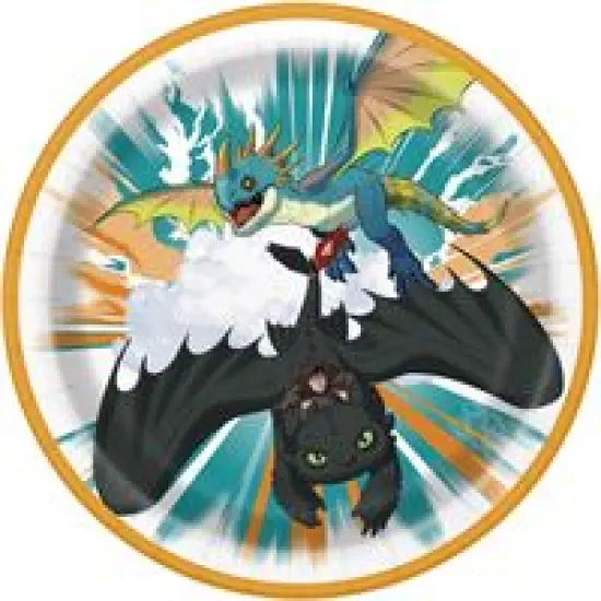 How to Train Your Dragon Round 9" Dinner Plates 8ct {1}