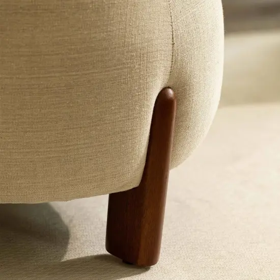 Upholstered Round Ottoman - 19.69 X 19.69 X 16.93" {4}