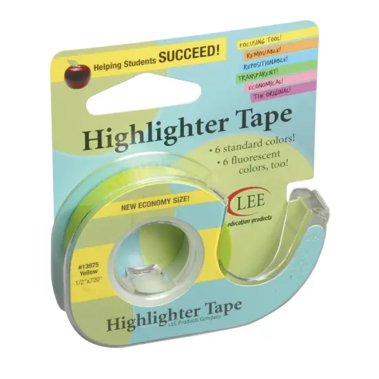 Removable Highlighter Tape, Yellow {1}