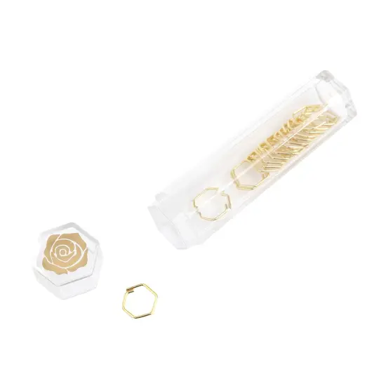 The Hook Nook Split Ring Stitch Markers-Gold {4}