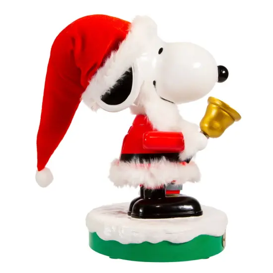 Kurt Adler 10-Inch Battery-Operated Musical Santa Snoopy Nutcracker {3}