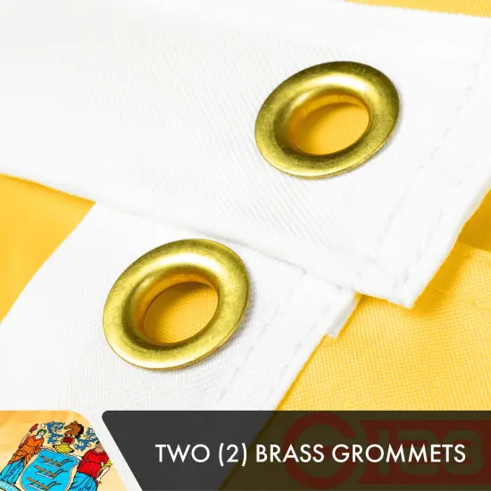 New Jersey NJ State Flag 3x5 Ft 3-Pack Double-sided Embroidered Polyester By G128 {3}