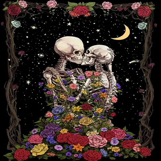 Diamond Painting Kits for Adults - Skeleton skeleton DIY 5D Diamond Art Kits Full Drill Diamond Dots Paintings with Diamonds Gem Art and Crafts Home Decor 12x16inch {1}