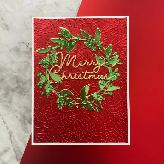 ORNAMENT RED Matte Foil Cardstock - 12x12 Foil Cardstock - Encore {3}