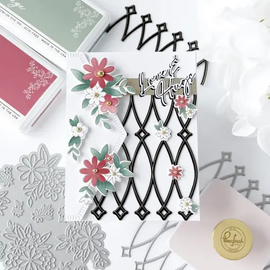 Pinkfresh Studio Press Plate-Cheerful Blossoms {3}